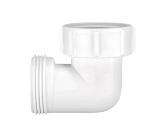 McAlpine 1 1/4" 90 Degree Bend - Female Inlet Nut x BSP Male Connector S4U