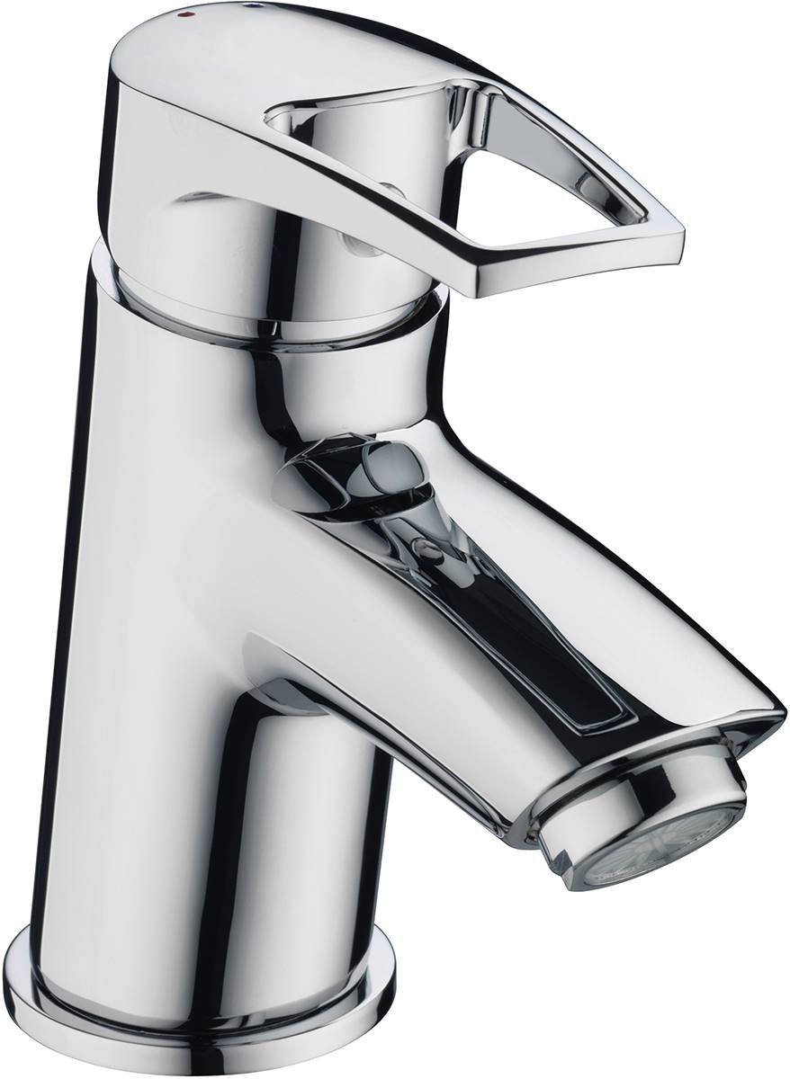 Bristan Smile Basin Mixer with Clicker Waste Chrome SM BAS C