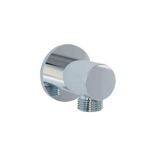 Tucker French Weybridge Round Wall Outlet Elbow Chrome