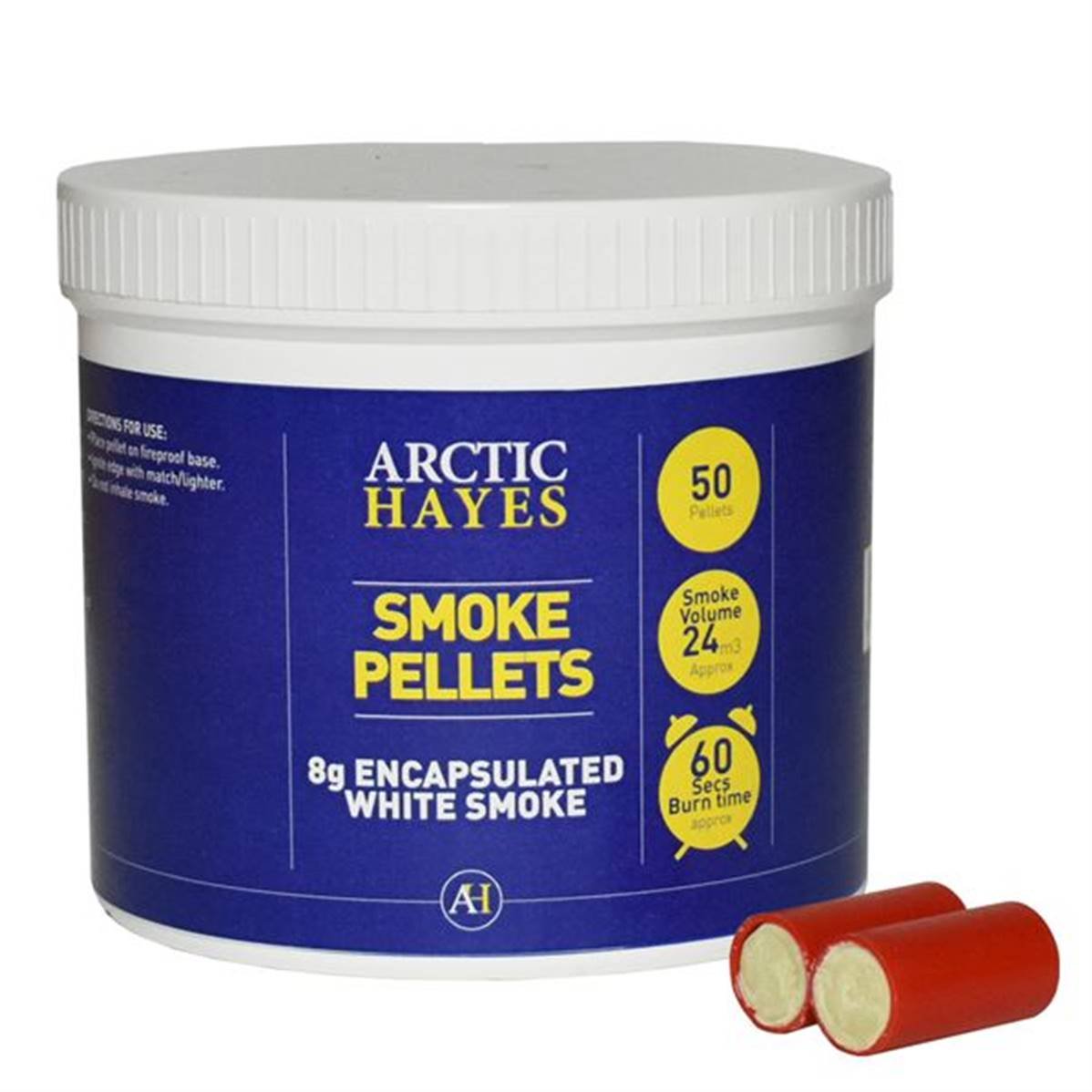 Arctic Hayes 8g Encapsulated White Smoke Pellets (50Pk) PH525