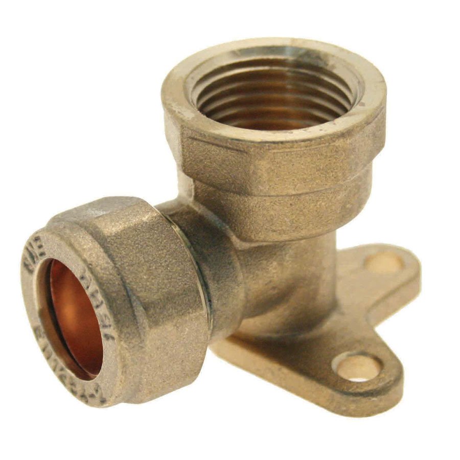 15mm x 1/2" Compression Backplate Elbow 318550