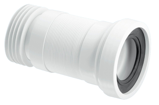 McAlpine 170-410mm Straight Flexible WC Connector WC-F26R
