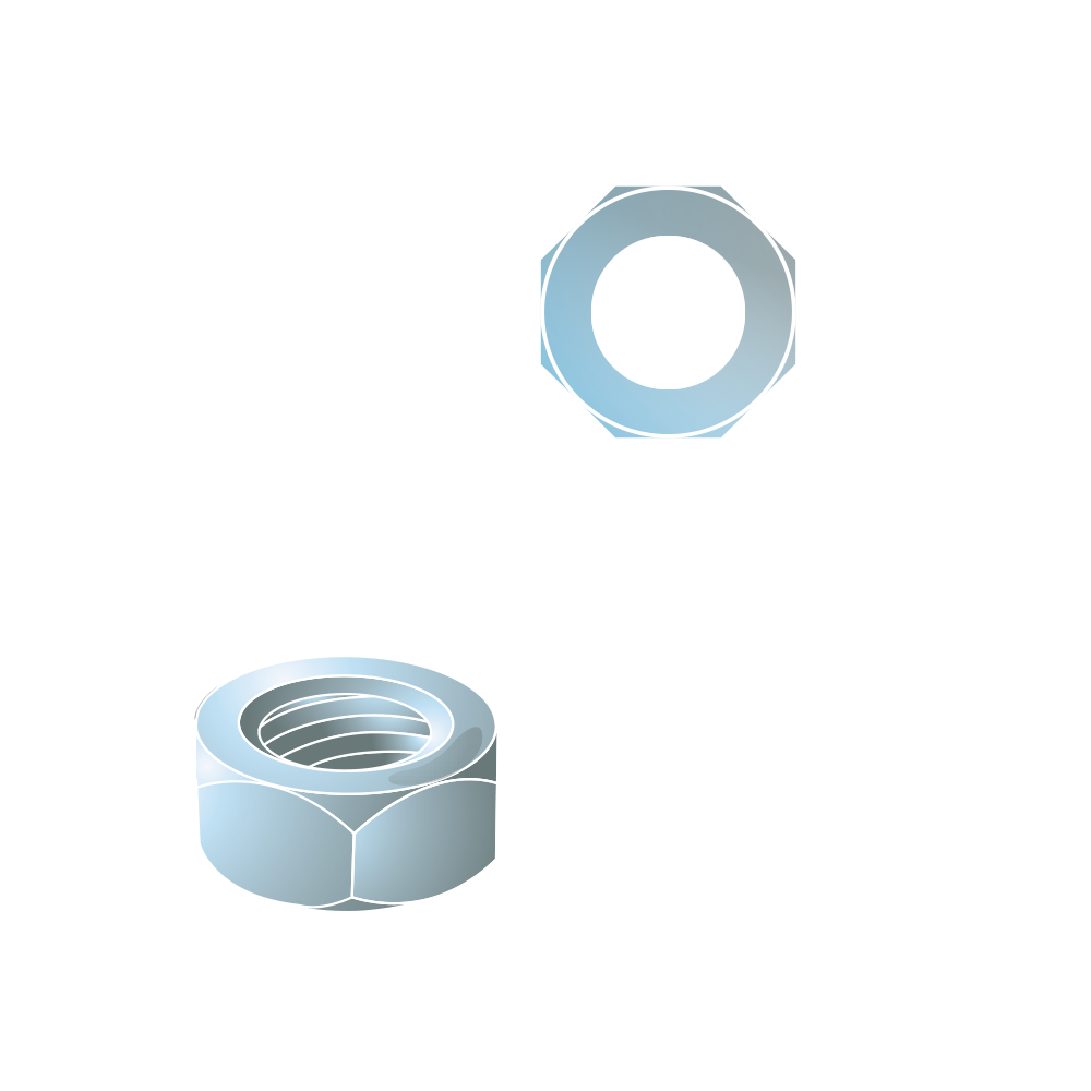 Hex Full Nuts M10 Grade 8 SZ1018M