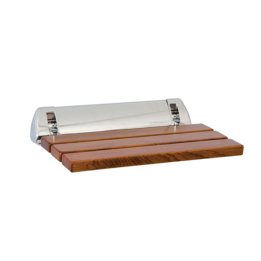 Bathex Slatted Wood Shower Seat - Teak 49905