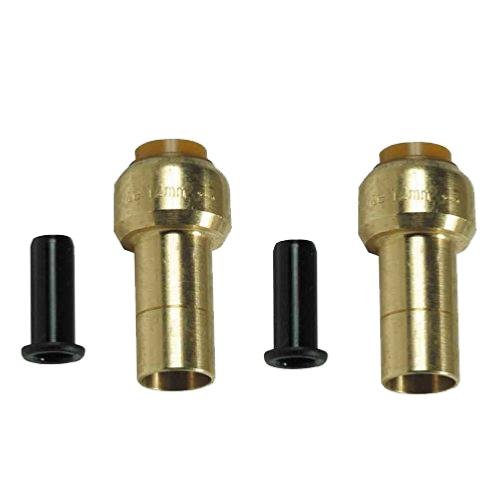 Polypipe Overlay Adaptor Set 15mm X 12mm Steel Stiffs (Pack of 2)