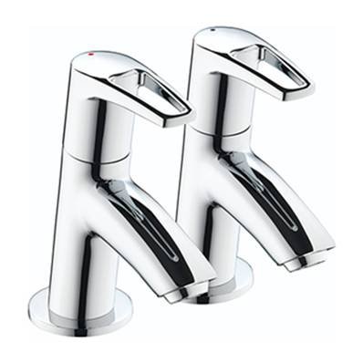Bristan Smile 1/2 Chrome Basin Taps Chrome SM 1/2 C
