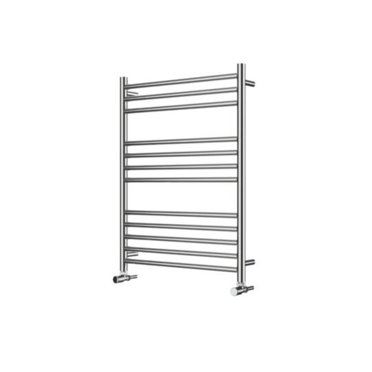 Kiso Straight 800x600mm Heating Only Towel Rail Polished Stainless Steel KI-S0860S