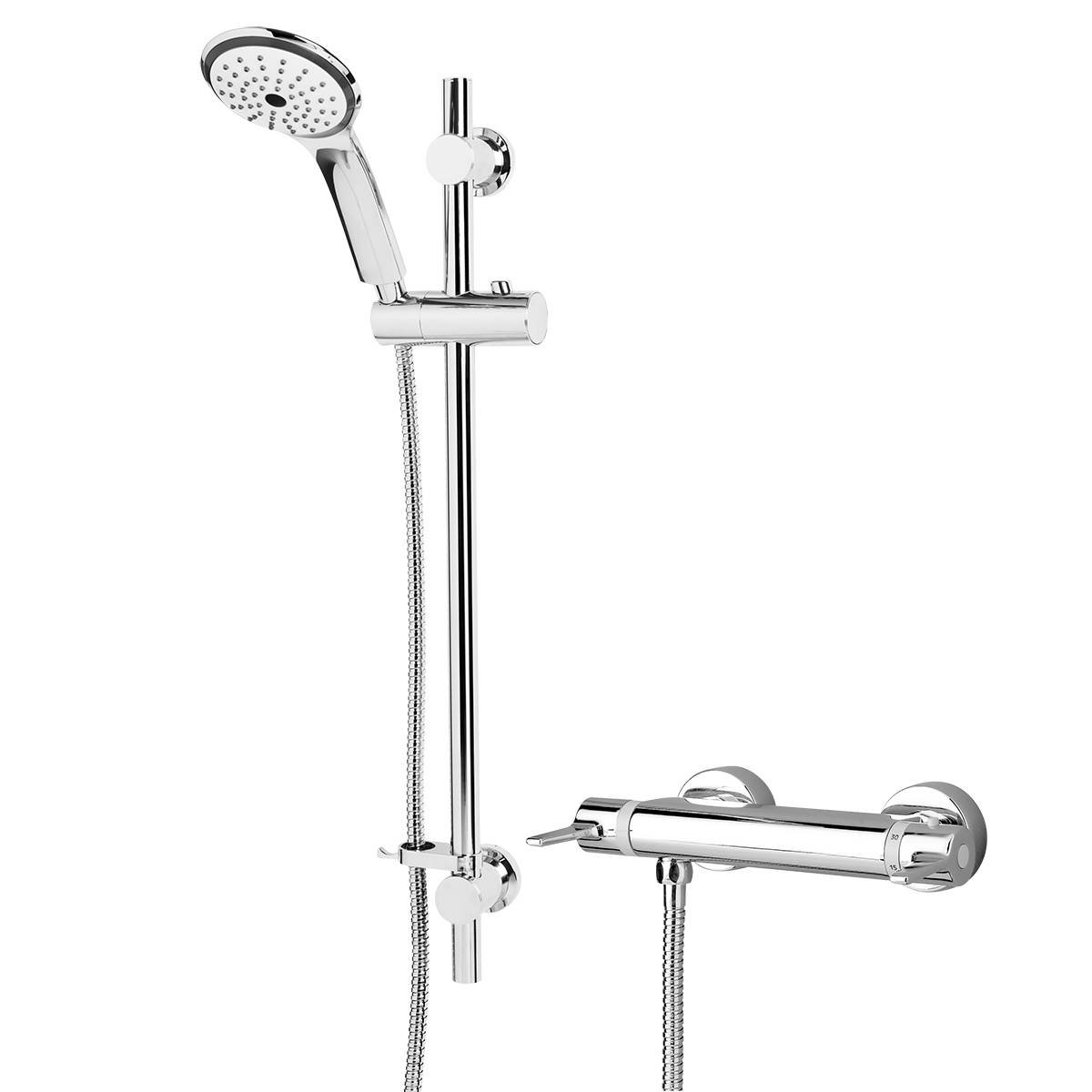 Bristan Design Utility Lever Bar Mixer with Adjustable Riser Kit DUL2 SHXARFF C