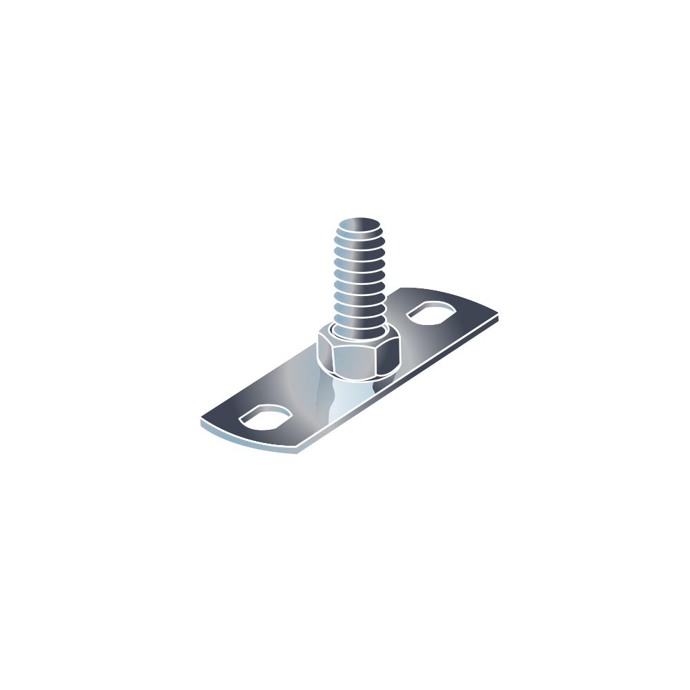Bzp Steel Male Backplate M10 G4510