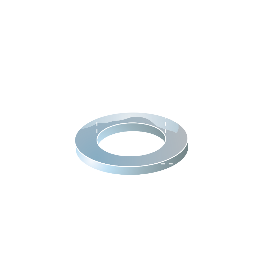 Mild Steel Flat Washers M8 x 100 SZ0833