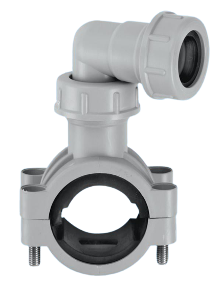 McAlpine 1 1/4" / 1 1/2" Pipe Clip Grey CLAMP1GR