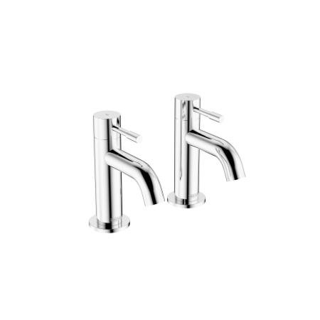 Mila Bath Pillar Taps Chrome
