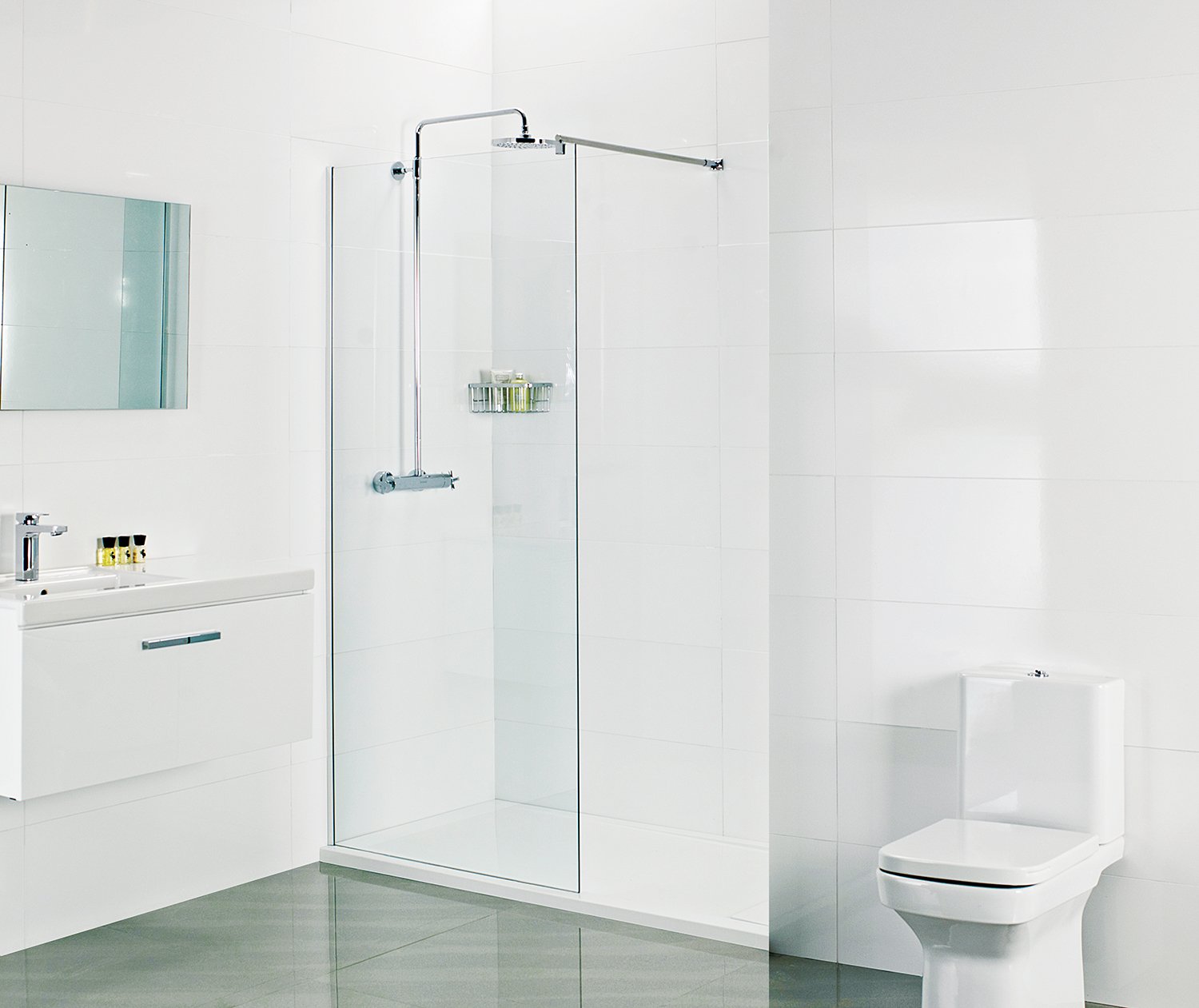 Instinct V2 800 Corner Wet Room Panel - 8mm V2IN8SP8CS