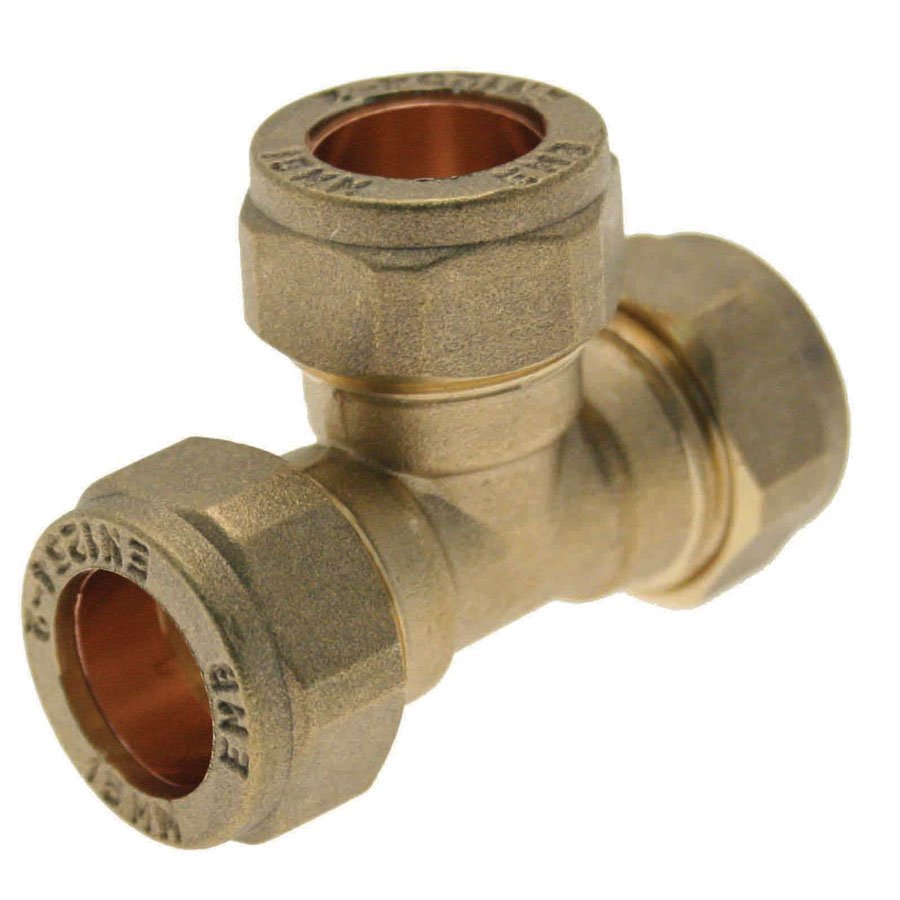15mm Compact Compression Equal Tee 318310