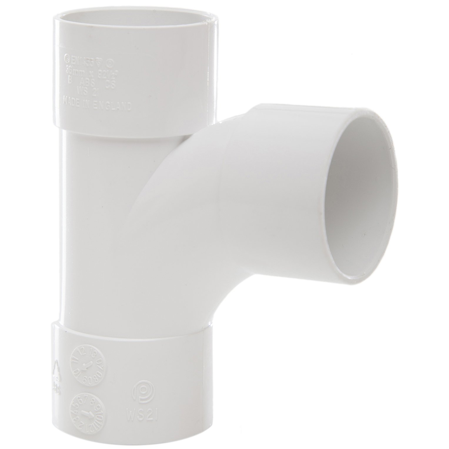 Polypipe Swept Tee 92½° 32mm WS21W