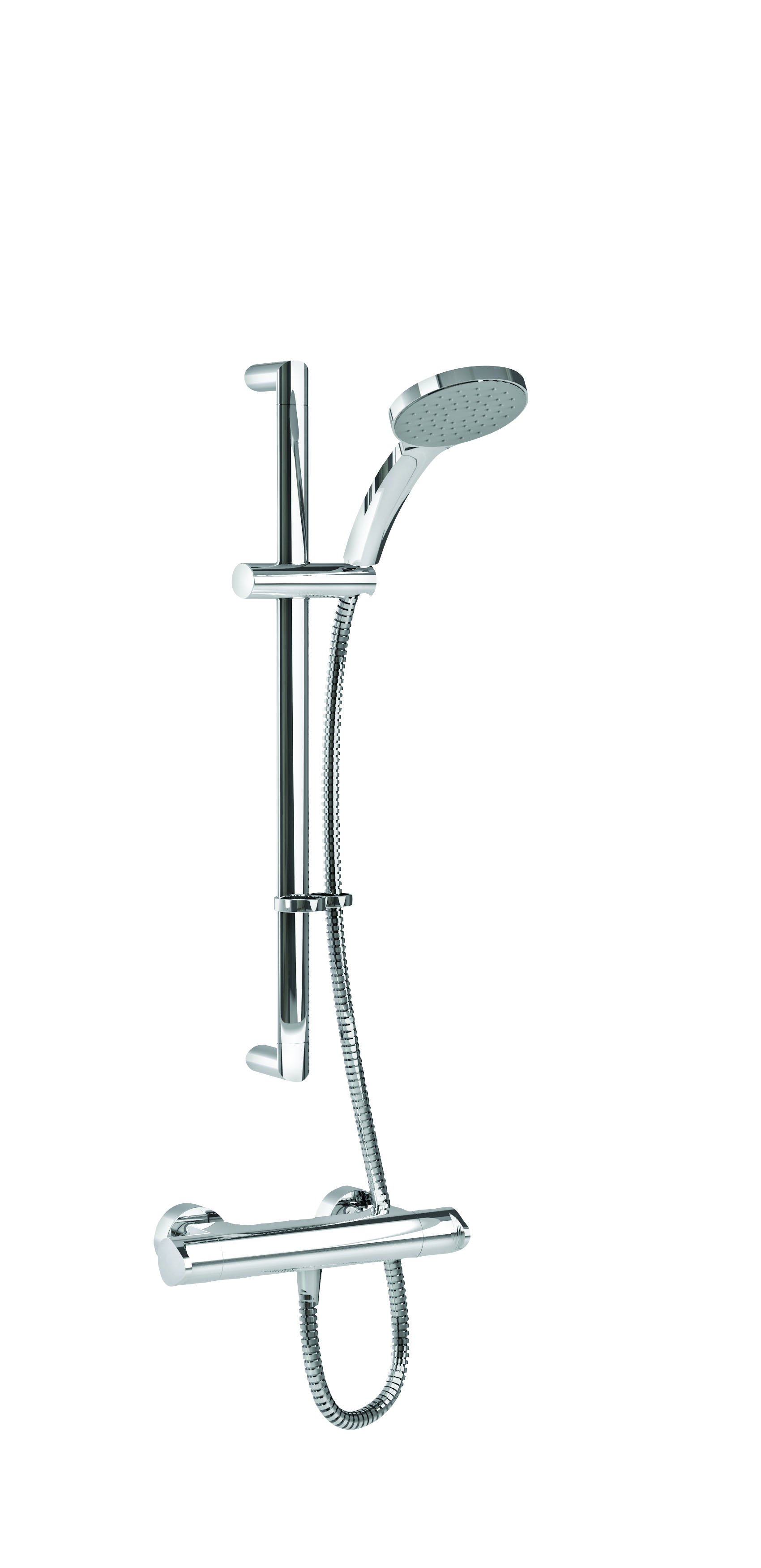 Instinct Enzo Bar Shower Valve with Flexi Kit & Fast Fix Brackets INEZ10014CP